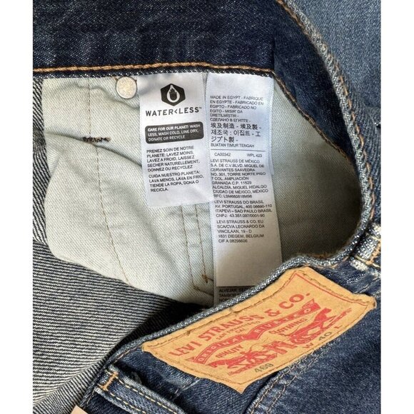 Levi's 469 Sz 40 Shorts Mens Loose Blue Denim 100% Cotton 12” Inseam New NWT - Picture 6 of 11